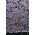 100%Polyester Cord Lace Fabric With Glitter